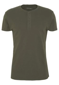 Pier One Prix Gelé T-shirt Basique T-shirts Col Tunisien Homme -Pier One 02068053bb744941957ec64b243f94f8