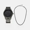 Promos Pier One SET – Montre Montres Et Bijoux Couleur Unie Homme