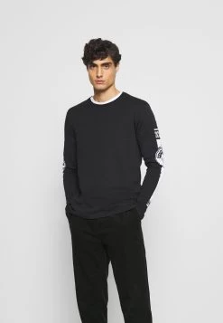 Pier One Prix Gelé T-shirt à Manches Longues T-shirts Col Rond Homme