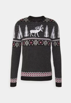 Prix Acceptable Pier One WINTERY CHRISTMAS JUMPER – Pullover Pulls & Gilets Col Rond Homme