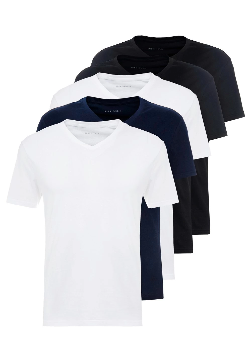 Pier One Qualité Garantie 5 PACK – T-shirt Basique T-shirts Col En V Homme 5 Pier One Qualité Garantie 5 PACK – T-shirt Basique T-shirts Col En V Homme – Image 5