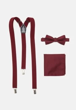 Pier One SET – Noeud Papillon Prix Compétitif Pochettes De Costume Couleur Unie Homme