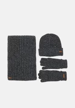 Pier One 50% Off De Vente SET – Écharpe Casquettes, Bonnets Et Chapeaux Chiné Homme