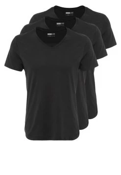 Pier One 3 PACK – T-shirt Basique Qualité Absolue T-shirts & Polos Col En V Homme -Pier One 820087319769405092b1871e90be5bb7