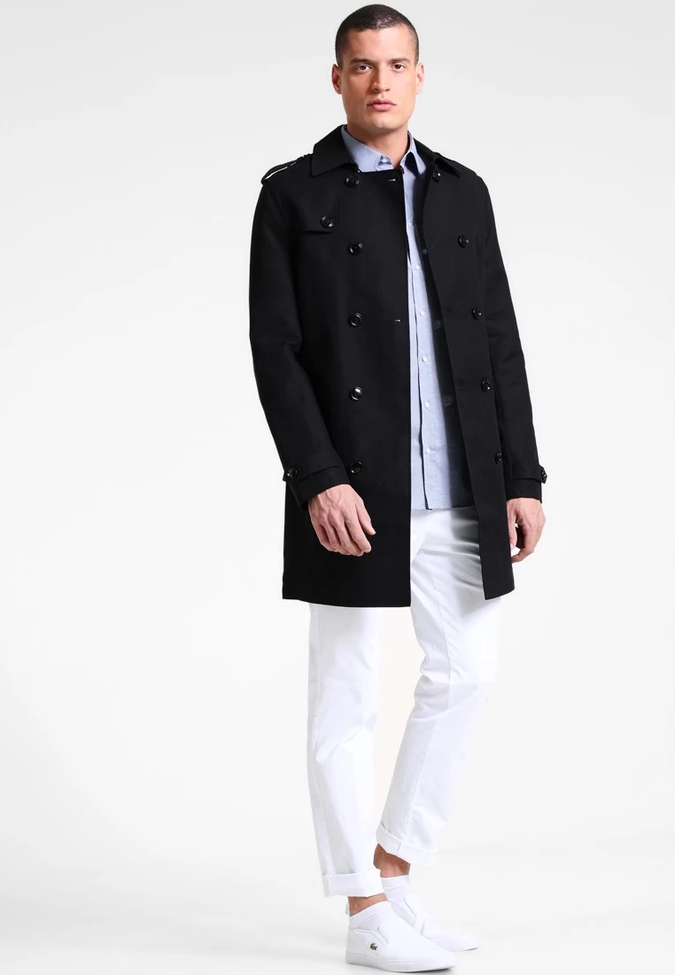 Pier One Première Qualité Trench Manteaux Boutons Homme 2 Pier One Première Qualité Trench Manteaux Boutons Homme – Image 2