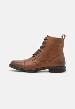 Pier One LEATHER â Bottines Ă Lacets Prix Exclusifs Bottes Rond Homme