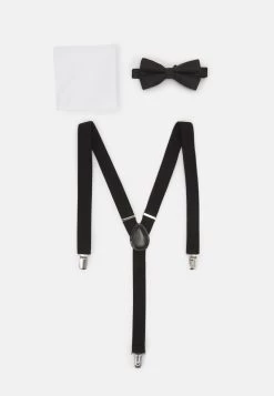 Meilleure Qualité Pier One SET – Noeud Papillon Pochettes De Costume Couleur Unie Homme