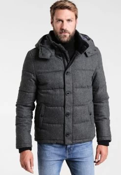 Pier One Faible Prix HOODED â Veste Dâhiver Vestes Col DoublĂ© Homme