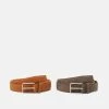 Pier One Bonne Qualité 2 PACK UNISEX – Ceinture Ceintures Boucle Ardillon