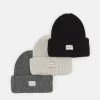 Pier One 3 PACK UNISEX – Bonnet Prix Acceptable Casquettes, Bonnets Et Chapeaux Chiné